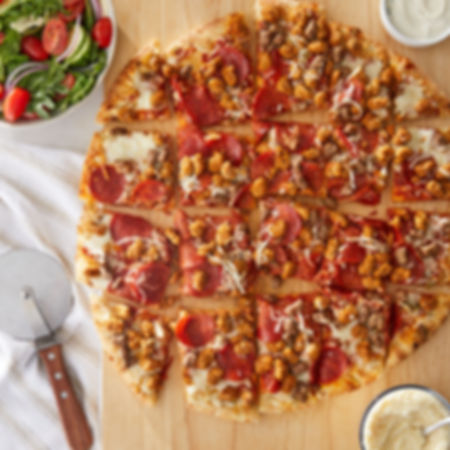 WISHALIVE FRESH [Oven Hot] Ultimate Meat Pizza, Traditional Crust, Marinara Sau