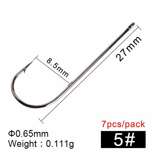 Thumbnail: FTK Carp Fishing Barbed Fish Hook Size 2-18# 7 Pcs - 80 Pcs Super Needle Point 