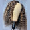 Thumbnail: Soft Deep Part Highlight Blonde Long 24inch Kinky Curly U Part Wig European Rem