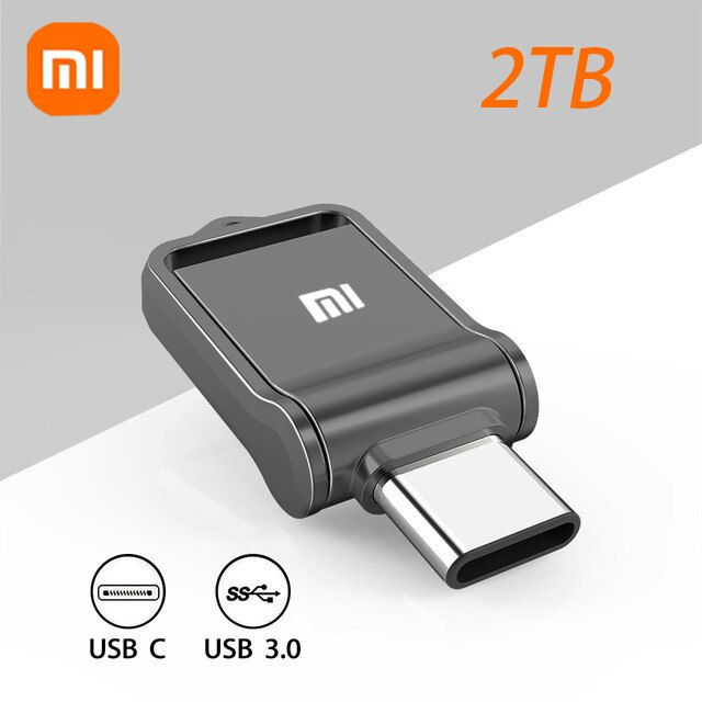 Thumbnail: Xiaomi 2T 1T U Disk Mobile Phone 128/256/512GB High Speed Usb3.0 Type-C Compute