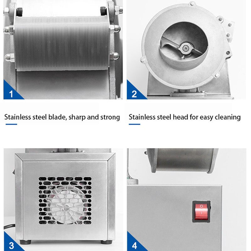 Thumbnail: 110V Multi-function Electric Potato Shredder Multifunctional Automatic Vegetabl
