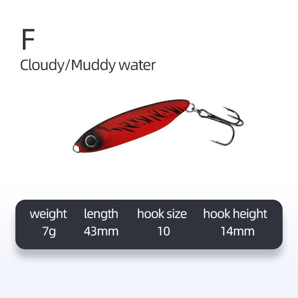Thumbnail: HANDING Metal Jig Fish 7/10/15g Fishing Jigs Saltwater Fishing Lures with Assis