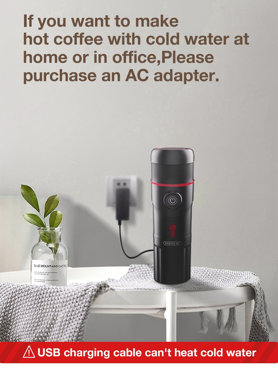 Thumbnail: HiBREW Portable Coffee Machine for Car & Home,DC12V  Expresso Coffee Maker Fit 