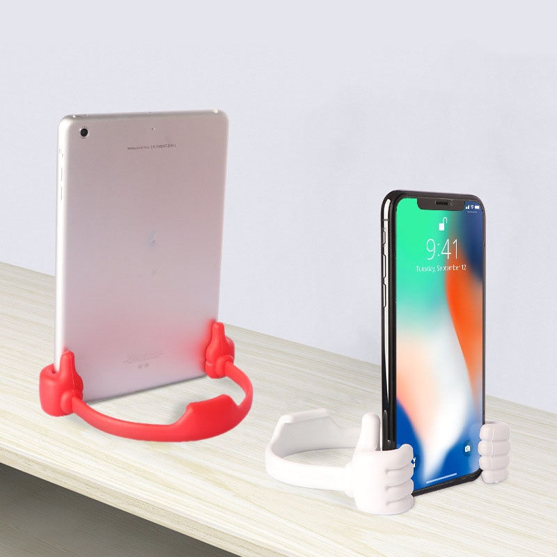 Thumbnail: Thumbs Up Phone Holder Lazy Mobile Phone Thumb Stand Portable Elastic Creative 