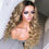 Miniaturbild: 26 Inch Long Highlight Ombre Honey Blonde Body Wave 13x4 Lace Front Wig For Bla