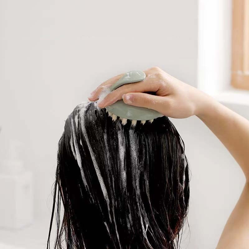 Thumbnail: Washing Hair Artifact Washing Hair Brush Scratcher Head Massage Brush Soft Brus