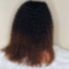 Thumbnail: Preplucked Soft 180%Density 26Inch Long Ombre Brown Kinky Curly Lace Front Wig 