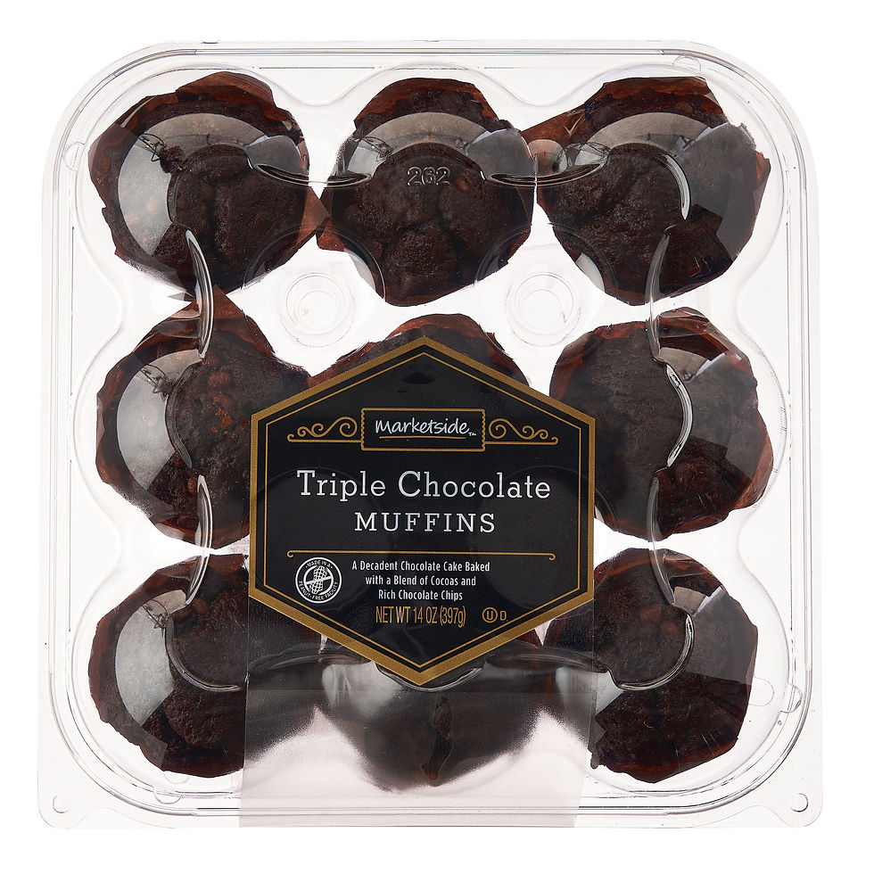 Thumbnail: WISHALIVE FRESH Triple Chocolate Muffins 14 oz, 9 Count