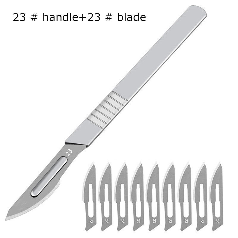Thumbnail: Carbon Steel Carving Metal Scalpel Utility Knife Engraving Craft knive Surgical