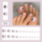 Thumbnail: 24pcs Summer French Fake Toe Nails Set Press On Short Square Wearable False Nai