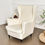 Thumbnail: New Solid Velvet Wing Chair Cover Stretch Armchair Covers Removable Wingback Fu