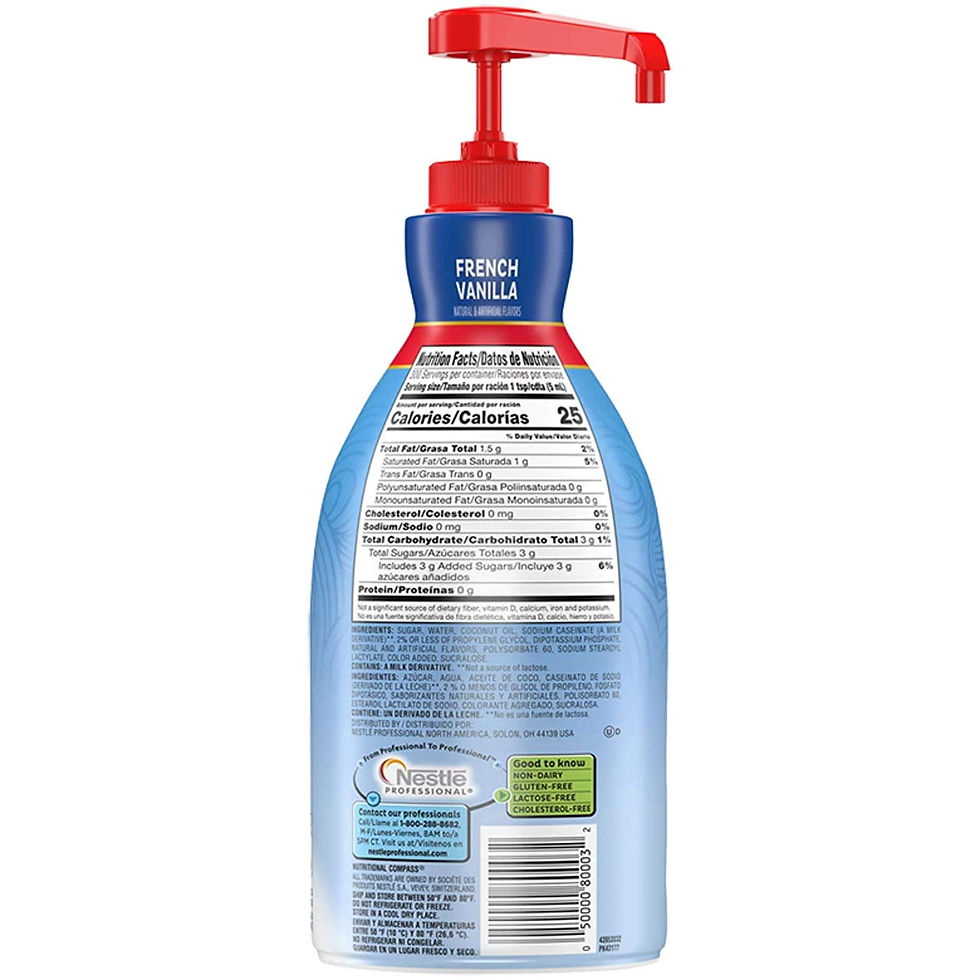 Thumbnail: Nestle Coffee mate Coffee Creamer, French Vanilla, Concentrated Liquid Pump Bot