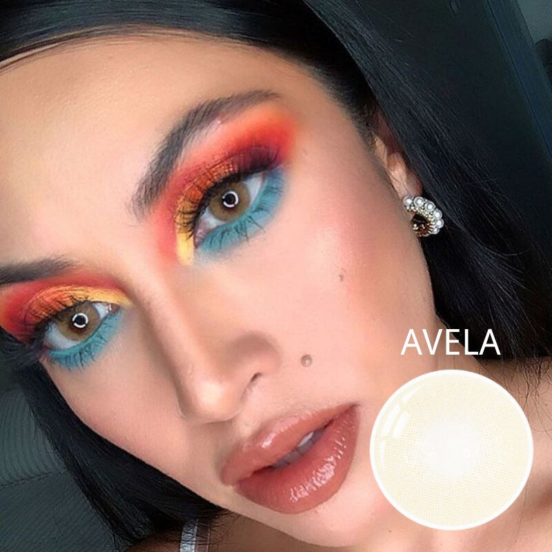 Thumbnail: 2pcs Yearly Contact Lenses Colored Contacts Beautiful Pupil Natural Contact Len
