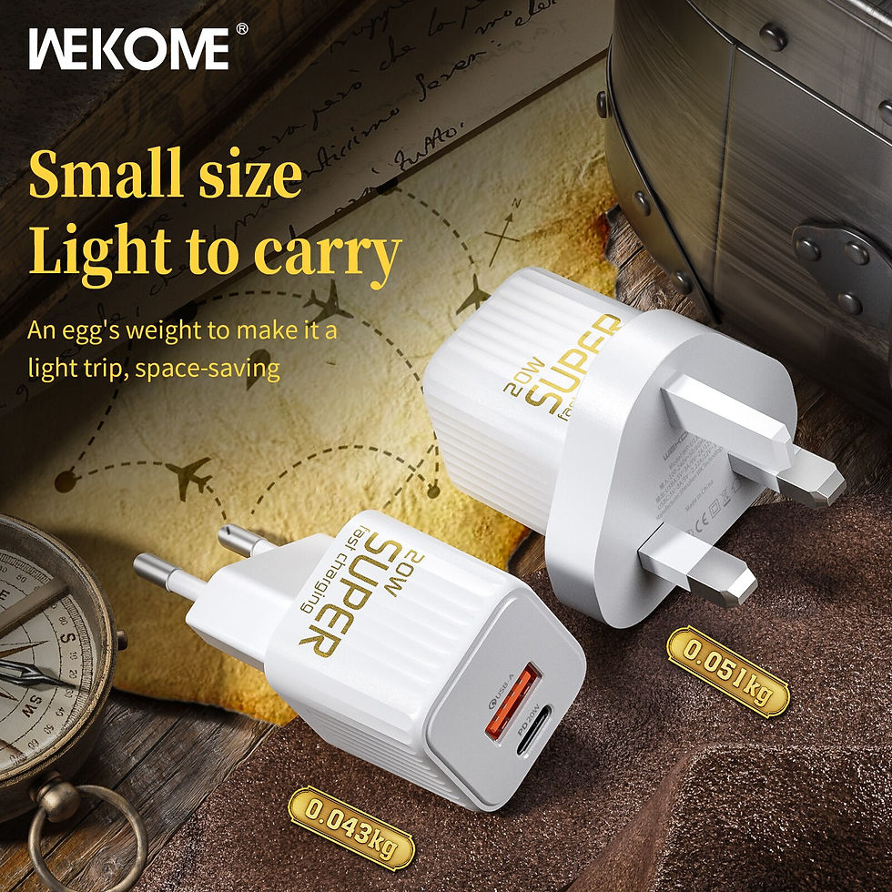 WEKOME PD20W Mobile Phone Charger USB A+C Port Suitable for IPhone14 13 12 Pro 