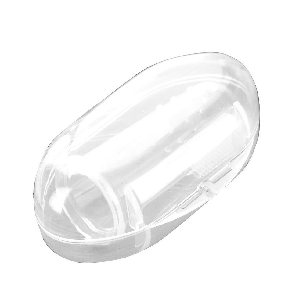 Thumbnail: Fulljion Dental Care Baby Toothbrush Kids Silicone Finger Brush Clear Massage S