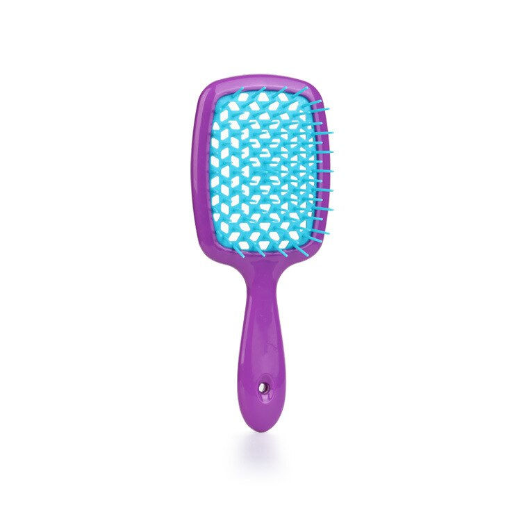 Thumbnail: 1pc Wide Teeth Air Cushion Combs Women Scalp Massage Comb Hair Brush Hollowing 