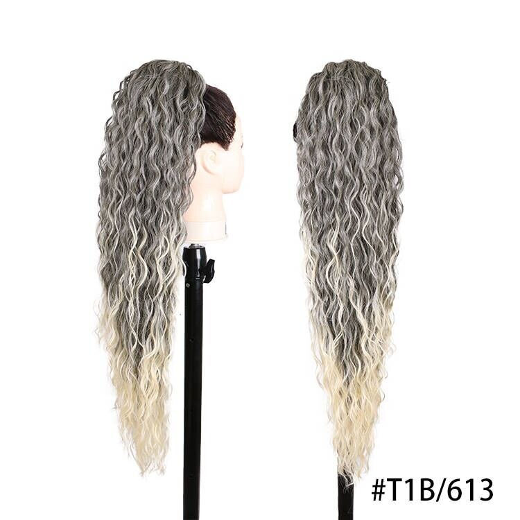 Thumbnail: JULIANNA Synthetic Long Body Wavy Drawstring Ponytail for Women Synthetic Wave 