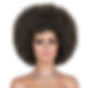 الصورة المصغرة: Afro Curly Wig With Bangs High Puff Short Synthetic White Wig Mixed Ash Blonde 