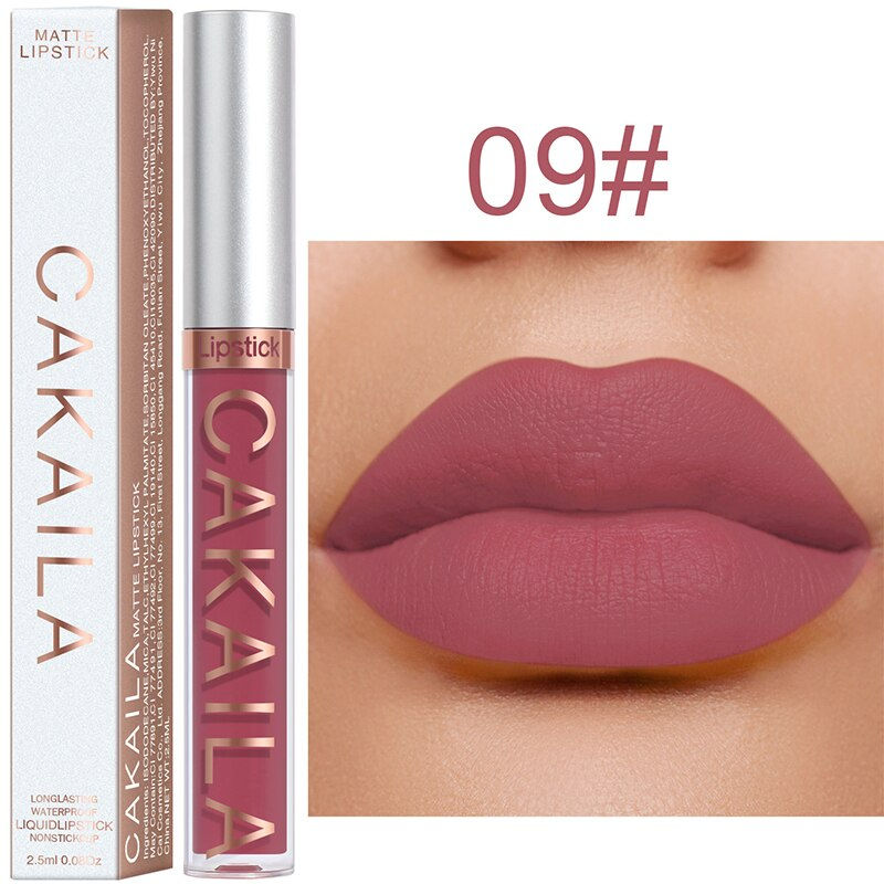 Thumbnail: Matte Velvet Lip Glaze Waterproof Long Lasting Not EasyTo Fade Lip Gloss Silky 