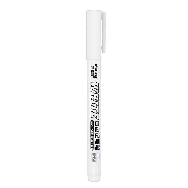 Thumbnail: 3pcs White Marker Pen Alcohol Paint Oily Waterproof Tire Painting Graffiti Pens