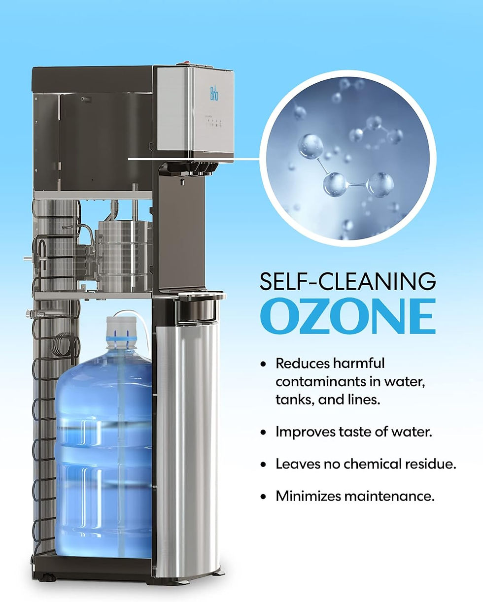 Thumbnail: Brio CLBL520SC Self-Cleaning Bottom Load Water Cooler Dispenser for 3 & 5 Gallo