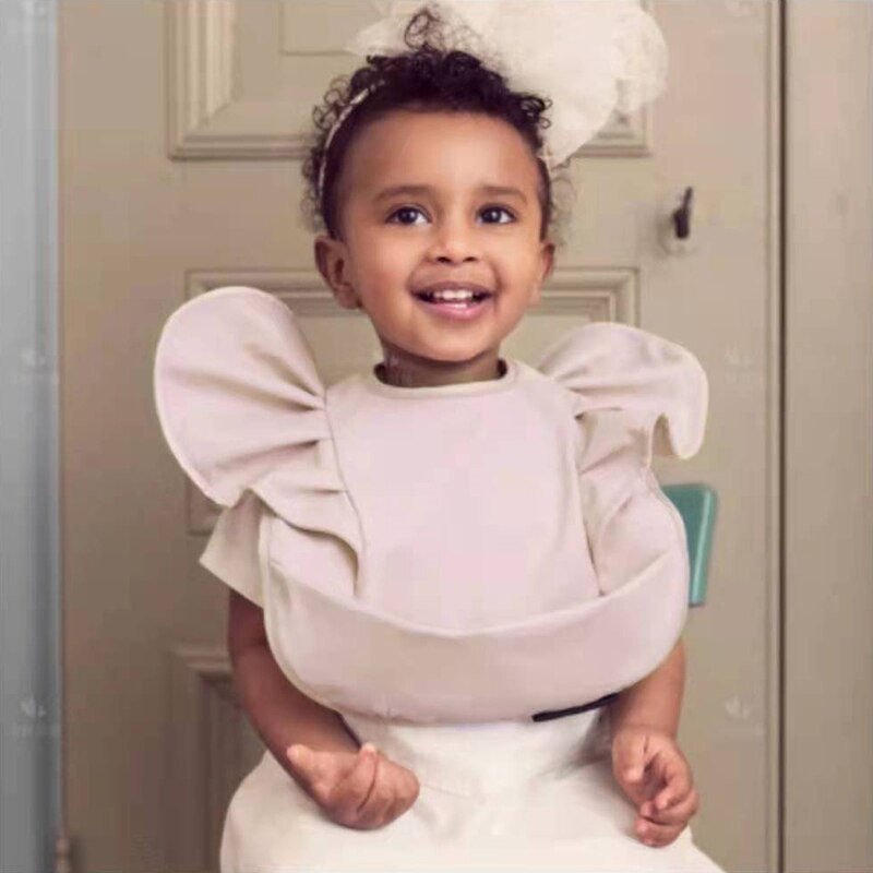 Thumbnail: Waterproof Easy Clean Cute Elephant Bibs Baby Bibs INS Nordic Style Angel Feed 