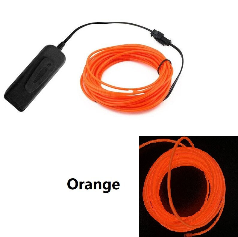 Thumbnail: 1m 3m 5m Glow EL Wire Neon Cable for Christmas Dance Party DIY Costumes Multico