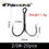 Thumbnail: FISH KING 20pcs/Pack Fishing Hook High Carbon Steel Black Nickel Super Sharp Tr