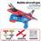 Miniatura: Foam Plane 10M Launcher Catapult Glider Airplane Gun Toy Children Outdoor Game 