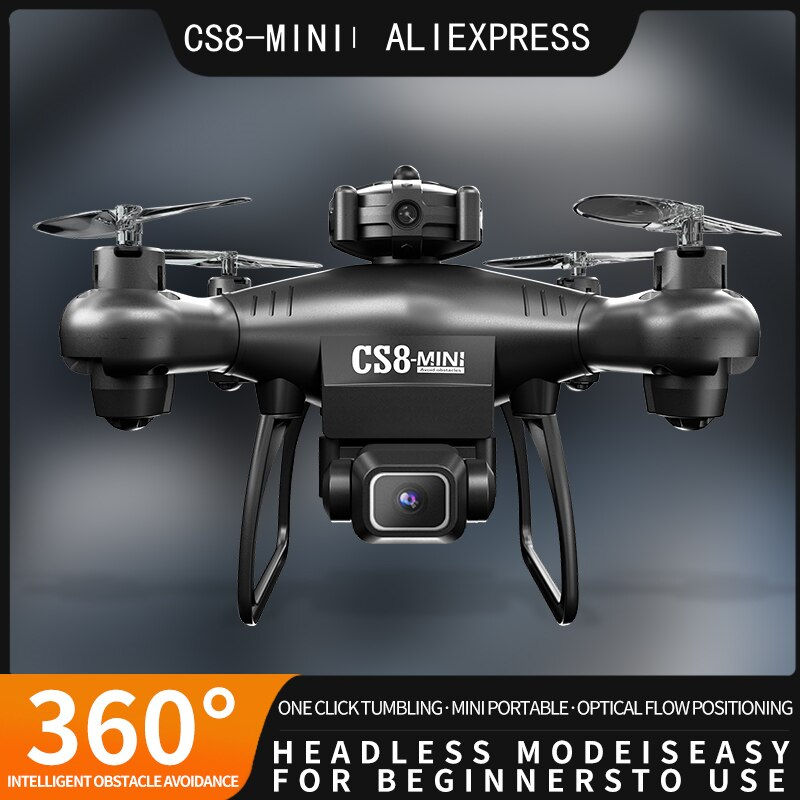 Thumbnail: CS8 Mini Drone 4K 6K Double Camera HD Profesional Obstacle Avoidance 360 RC Wid
