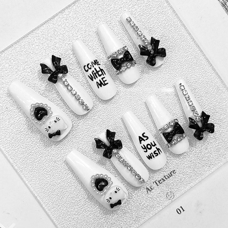 Thumbnail: Y2k False Nails Sanrio Kuromi Hello Kitty Melody Kawaii DIY Anime Accessories H