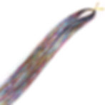 Thumbnail: 16 Colors Sparkle Hair Tinsel Rainbow Colored Glitter Hair Extensions Women For