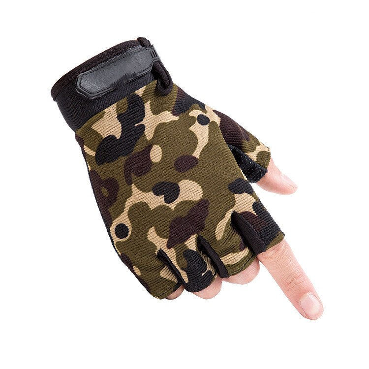 Thumbnail: Half Finger Bicycle Gloves Men Mtb Cycling Motorcycle Gloves Outdoor Military T