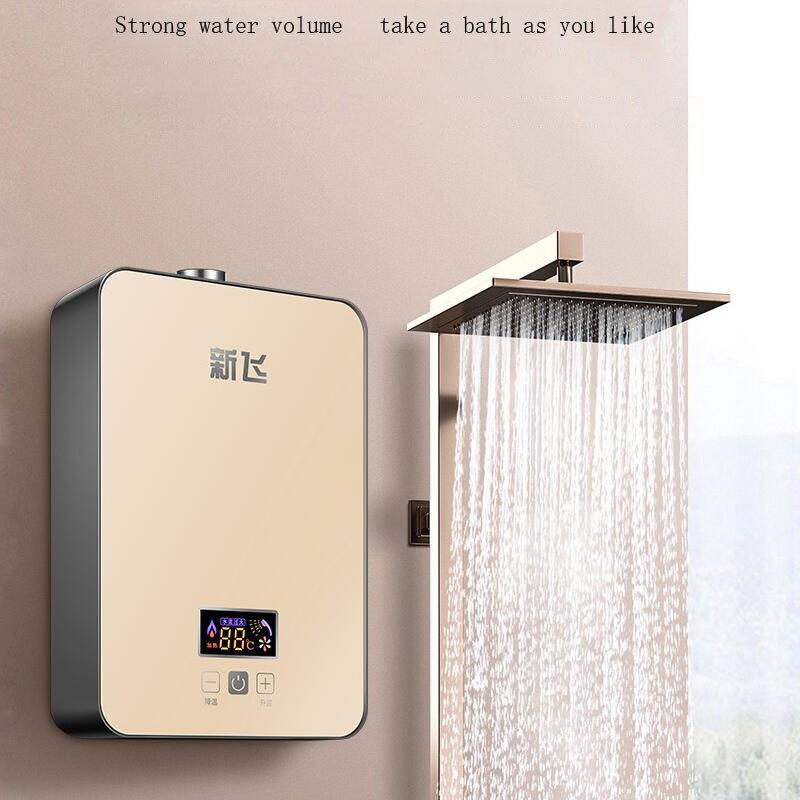 Thumbnail: Instant Electric Water Heater Shower Thermostat Small Intelligent Rapid Heating