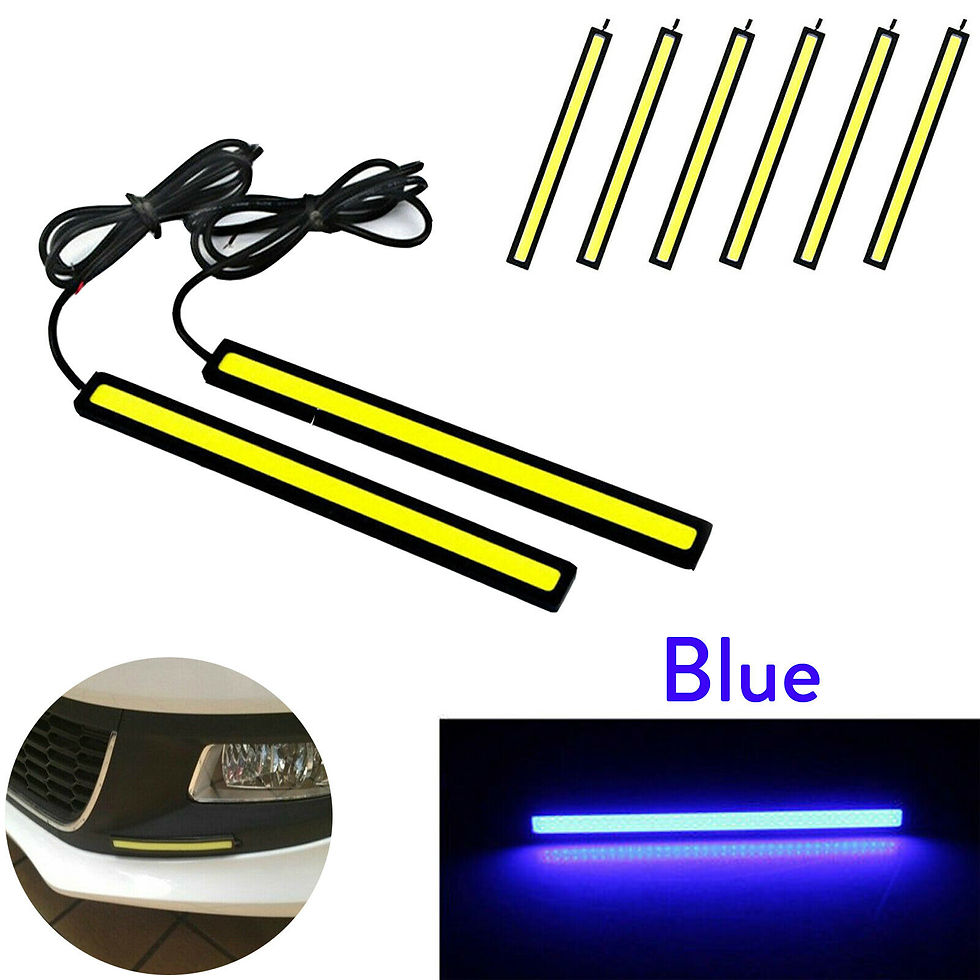 Thumbnail: 1Pcs Ultra Thin Bright LED COB Strip DC 12V DRL Lamp Day Time Running Driving L