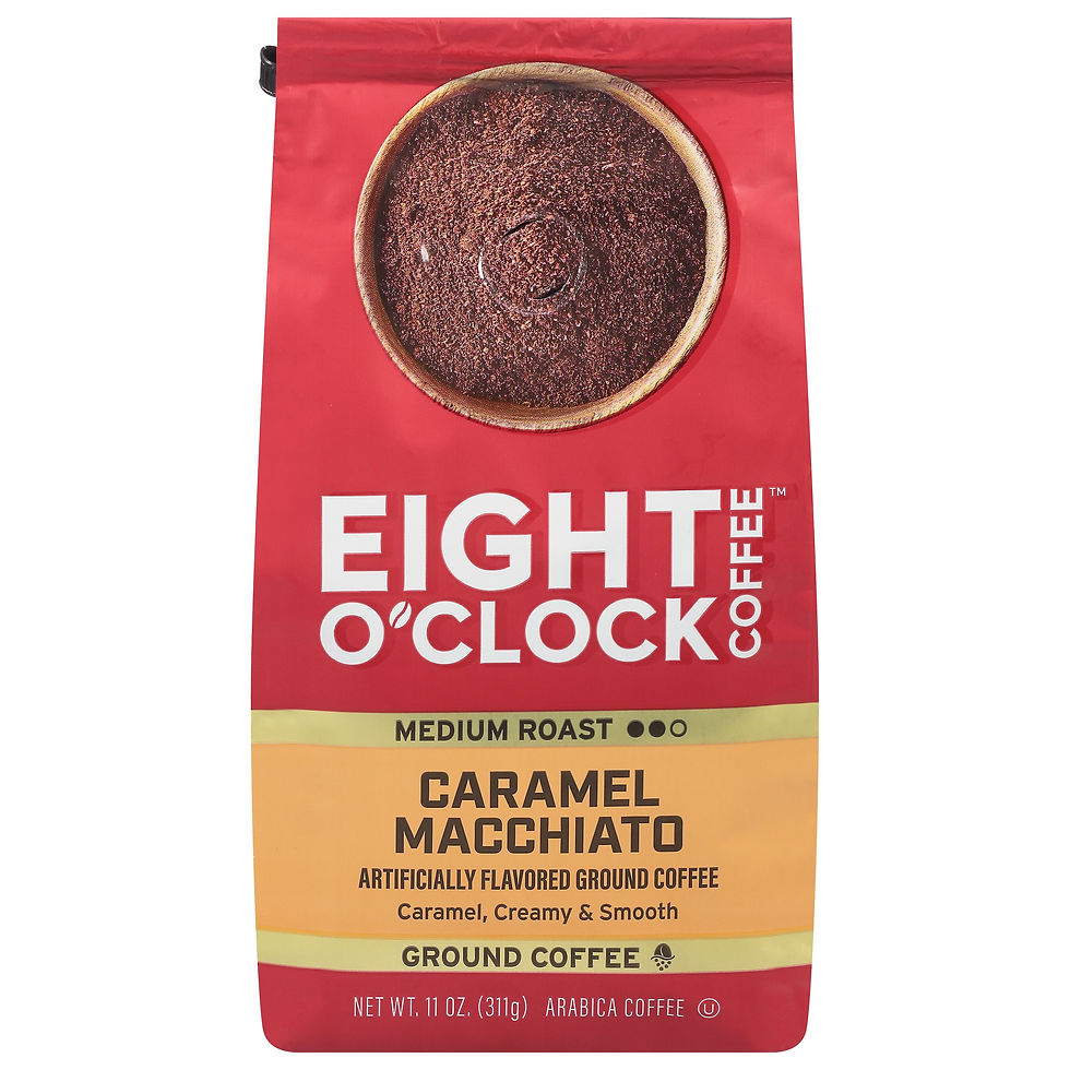 Thumbnail: Eight O'Clock Caramel Macchiato Medium Roast Ground Coffee, 11 Oz. Bag