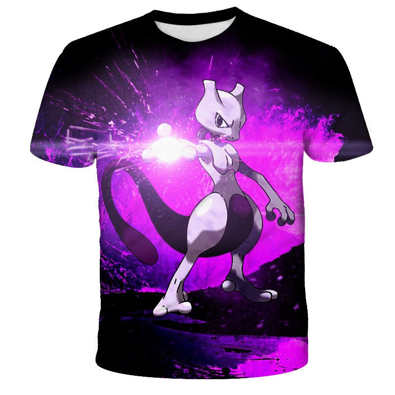 Thumbnail: Boys And Girls 3D Short Sleeves T-Shirts 3D Printing T-Shirt Girls Cartoon Anim