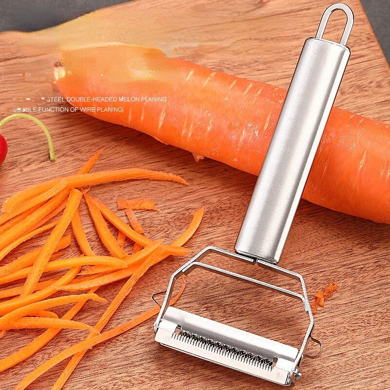 Thumbnail: Stainless Steel Peeler Potato Carrot Cucumber Grater Fruit Vegetable Multifunct