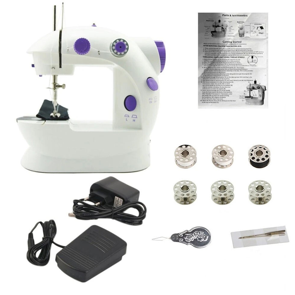 Thumbnail: Household 202Mini Sewing Machines Handheld Sewing Machine with Light Cutter Foo