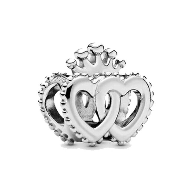 Thumbnail: 2Pcs New Hot Sale Silver Color Feather Star Hollow Heart Star Beads Fit Origina