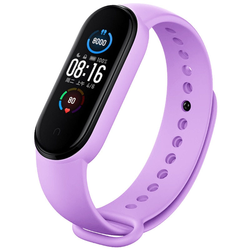 Thumbnail: Watch Strap For Xiaomi Mi Band 7 6 5 4 3 Wristband Silicone Bracelet Wrist Stra