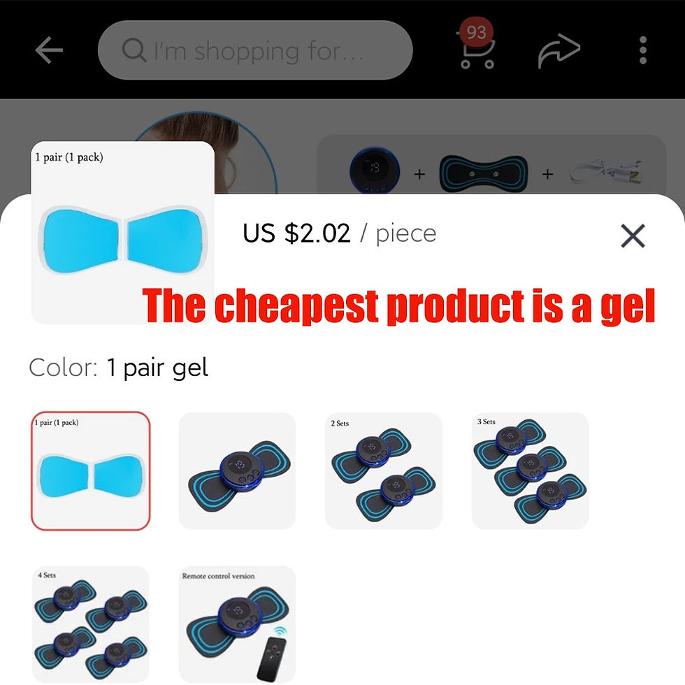 Thumbnail: Rechargeable Neck Massager,Gel Pads for EMS Neck Massager,This Link Sells Spare