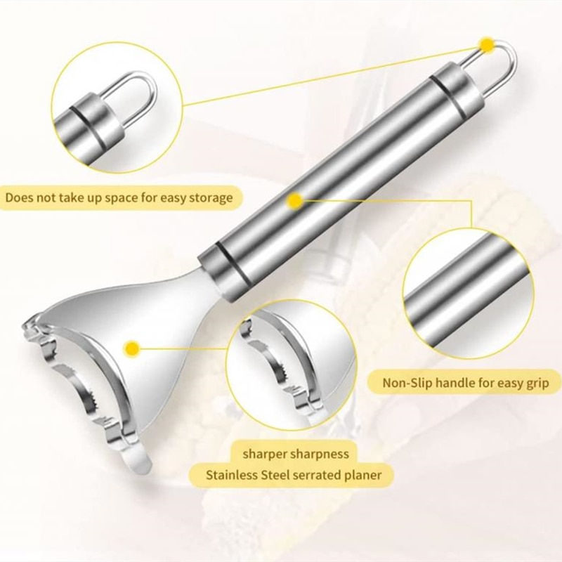 Thumbnail: New Stainless Steel Corn Stripper Corns Threshing Corn Thresher Peeler Corn Ker