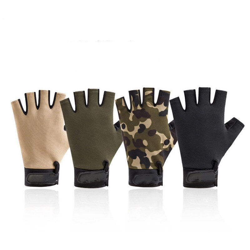 Thumbnail: Half Finger Bicycle Gloves Men Mtb Cycling Motorcycle Gloves Outdoor Military T