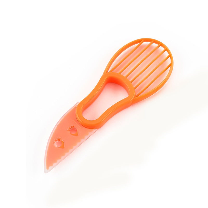 Thumbnail: 3 In 1 Avocado Slicer Shea Corer Butter Fruit Peeler Cutter Pulp Separator Plas