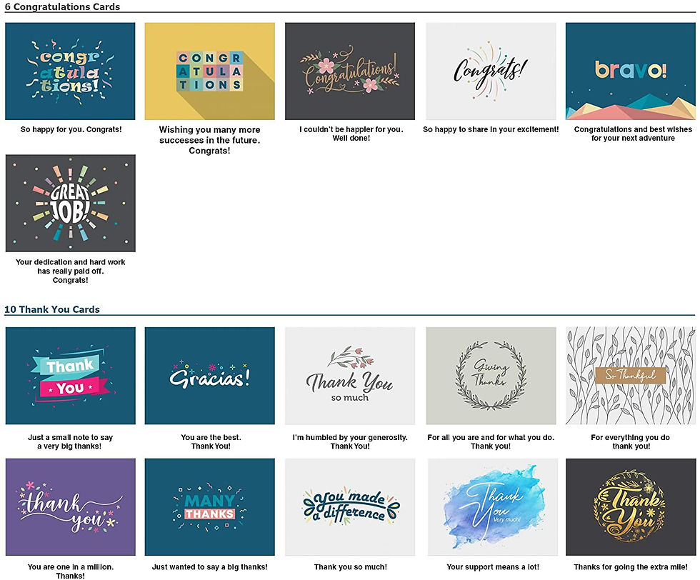 Thumbnail: Dessie Greeting Cards Assortment - 60 Large Unique Assorted Cards for All Occas