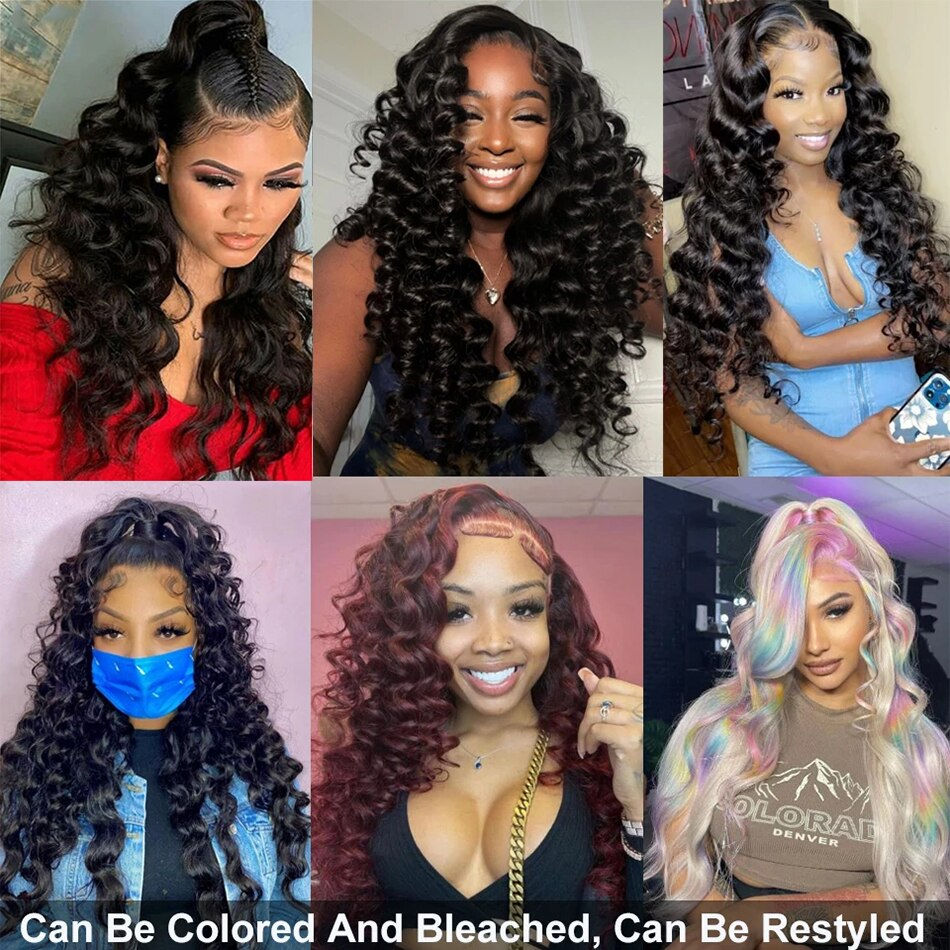 Thumbnail: Loose Wave Bundles Brazilian Human Hair Weave Bundles 1/3/4 PCS 100% Natural Hu
