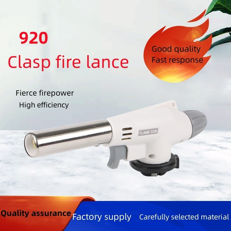 Thumbnail: Camping Baking Barbecue Gas Torch Welding Lighter Kitchen Fire Maker Butane Fla