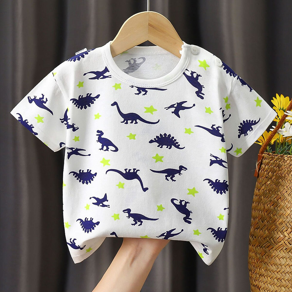 Thumbnail: Children's T-shirt summer boys girls Kids cotton Short Sleeve Shirt Sweatshirt 