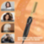 الصورة المصغرة: New White Hot Comb Electric Hot Comb Wet And Dry Hair Curler Comb Hot Straighte